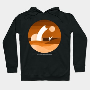 Minimalist Arrakis, Neutral Hoodie